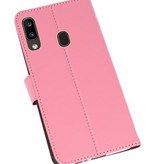 Wallet Cases Hoesje voor Samsung Galaxy A20 Roze