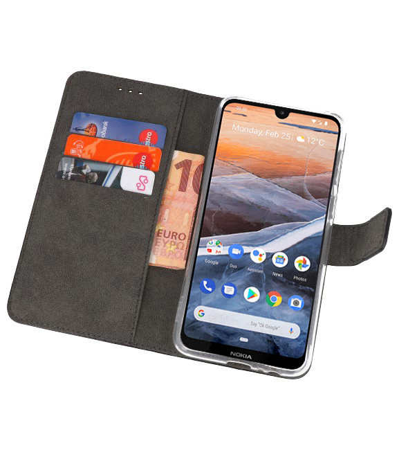 Wallet Cases Tasche für Nokia 3.2 Schwarz