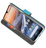 Wallet Cases Hoesje voor Nokia 3.2 Blauw