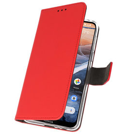 Funda Cartera Funda Para Nokia 3.2 Rojo