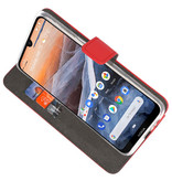 Wallet Cases Hülle für Nokia 3.2 Red