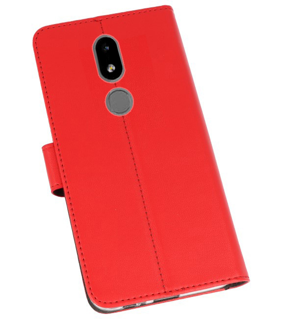 Funda Cartera Funda Para Nokia 3.2 Rojo