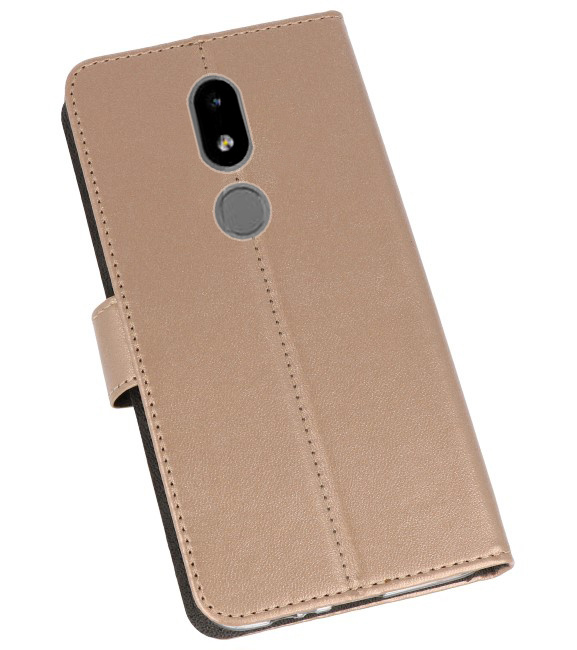 Wallet Cases Hülle für Nokia 3.2 Gold