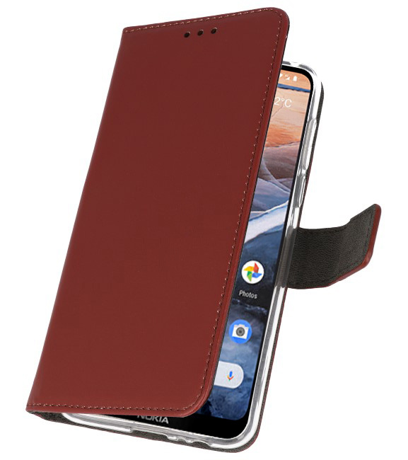 Wallet Cases Hülle für Nokia 3.2 Brown