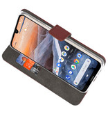 Wallet Cases Hoesje voor Nokia 3.2 Bruin