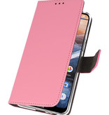 Funda Cartera Funda Para Nokia 3.2 Rosa