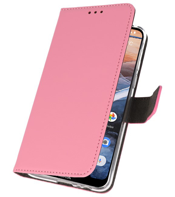 Etuis portefeuille Case pour Nokia 3.2 Pink