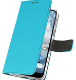 Wallet Cases Hoesje voor Nokia 4.2 Blauw