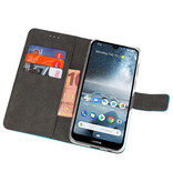 Wallet Cases Hoesje voor Nokia 4.2 Blauw