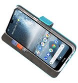 Wallet Cases Hoesje voor Nokia 4.2 Blauw