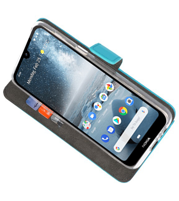 Wallet Cases Hoesje voor Nokia 4.2 Blauw