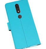 Wallet Cases Hoesje voor Nokia 4.2 Blauw