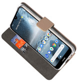 Wallet Cases Hoesje voor Nokia 4.2 Goud