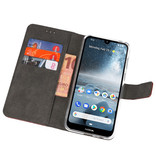 Casos Funda Cartera para Nokia 4.2 Marrón