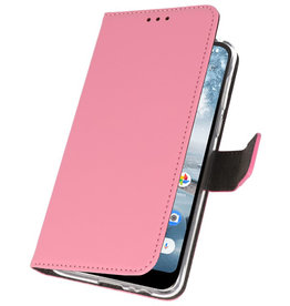 Fundas Wallet Case para Nokia 4.2 Rosa