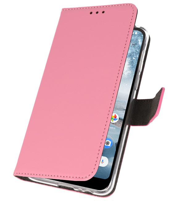 Wallet Cases Hoesje voor Nokia 4.2 Roze