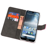 Fundas Wallet Case para Nokia 4.2 Rosa