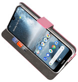 Wallet Cases Hoesje voor Nokia 4.2 Roze