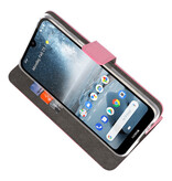 Fundas Wallet Case para Nokia 4.2 Rosa