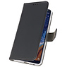 Wallet Cases Hoesje voor Nokia 9 PureView Zwart