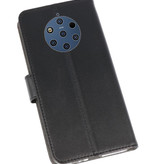 Wallet Cases Hoesje voor Nokia 9 PureView Zwart