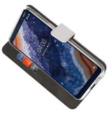 Wallet Cases Hoesje voor Nokia 9 PureView Wit