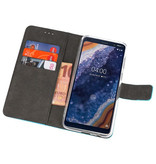 Wallet Cases Hoesje voor Nokia 9 PureView Blauw