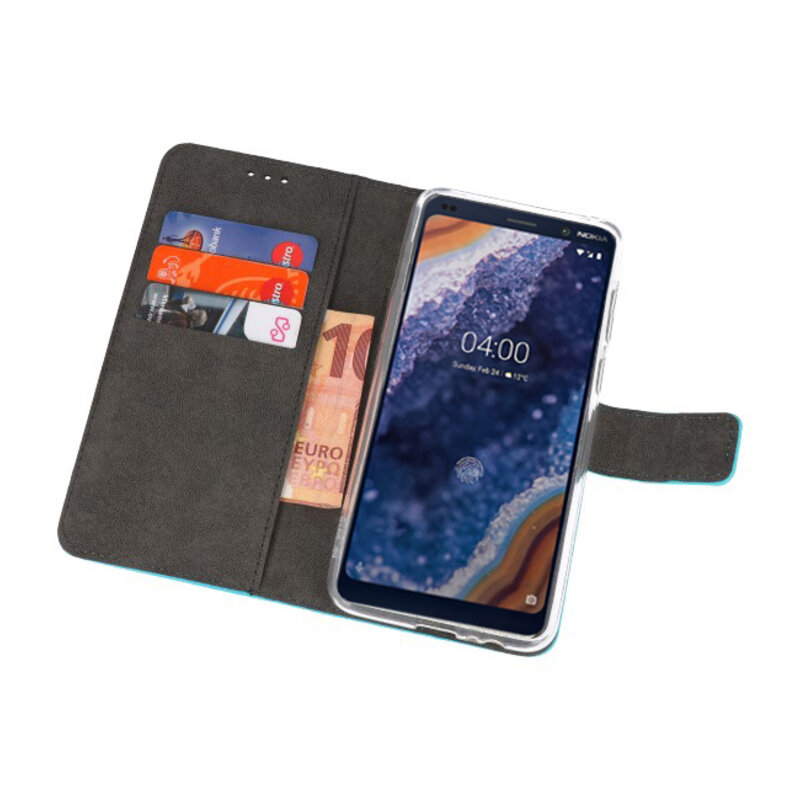 Wallet Cases Hülle für Nokia 9 PureView Blue