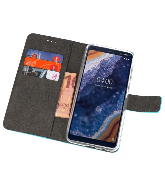 Wallet Cases Hülle für Nokia 9 PureView Blue