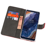 Etuis portefeuille Etui pour Nokia 9 PureView Rouge