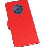 Fundas Cartera Funda para Nokia 9 PureView Rojo