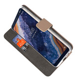 Wallet Cases Hoesje voor Nokia 9 PureView Goud
