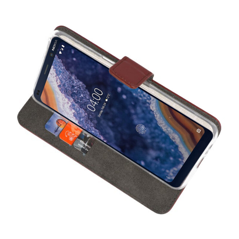 Funda Cartera para Nokia 9 PureView Marrón