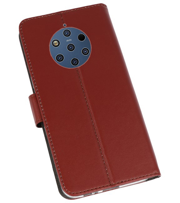 Wallet Cases Hülle für Nokia 9 PureView Brown