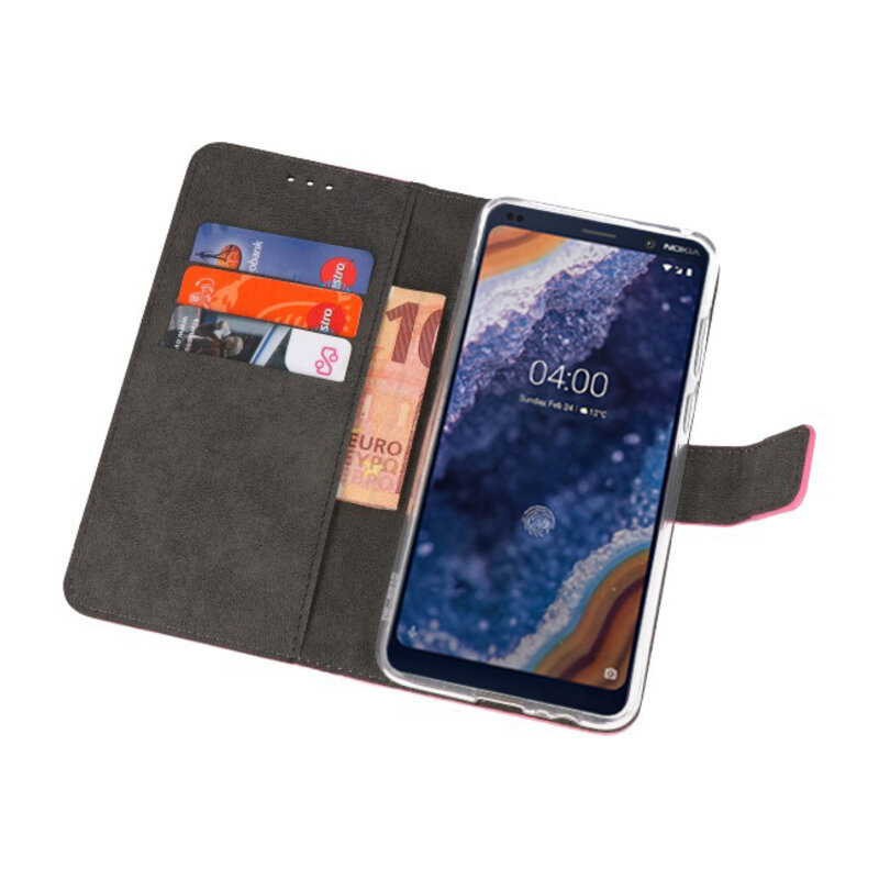 Etuis portefeuille Etui pour Nokia 9 PureView Pink
