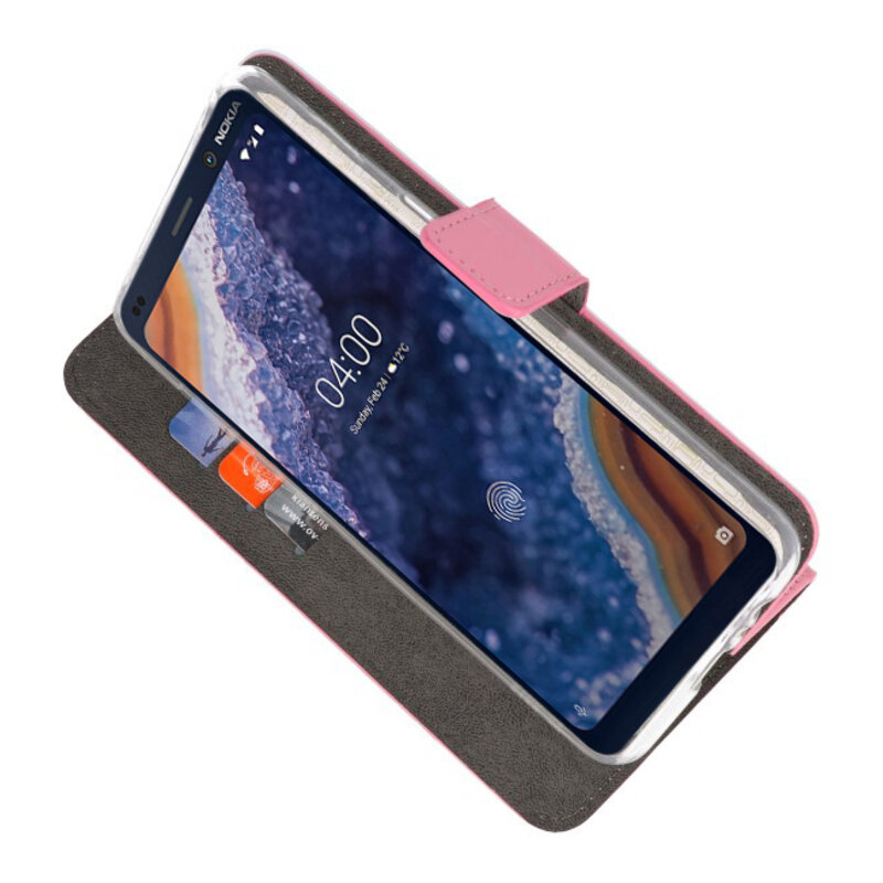 Etuis portefeuille Etui pour Nokia 9 PureView Pink