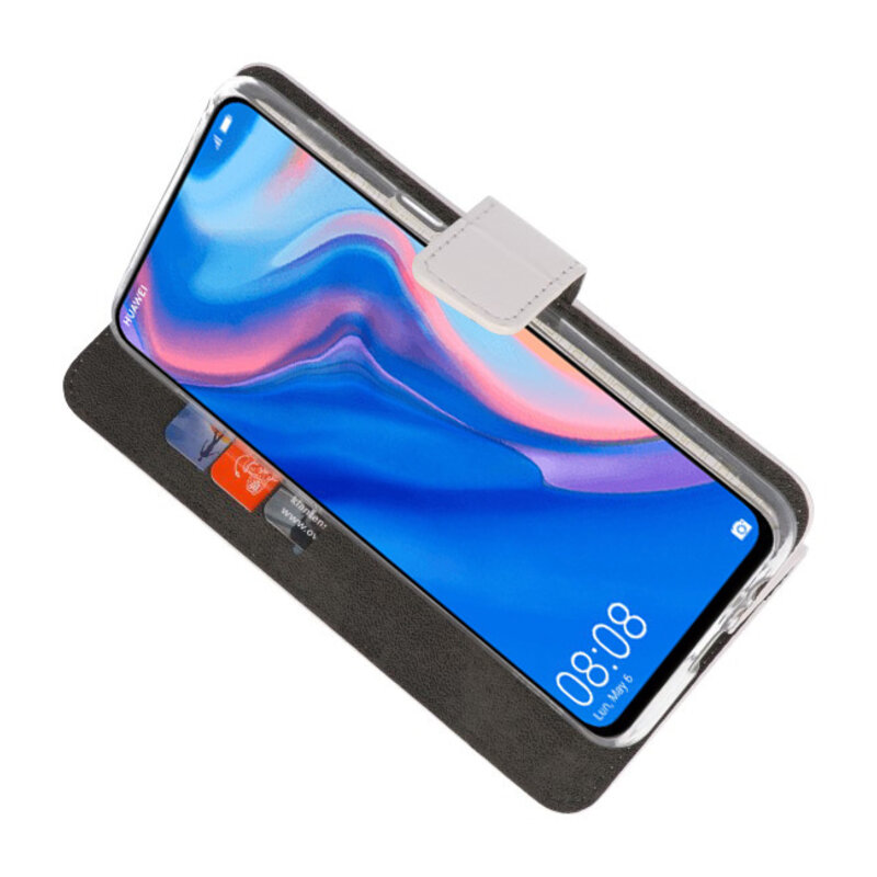 Custodia a portafoglio per Huawei P Smart Z White