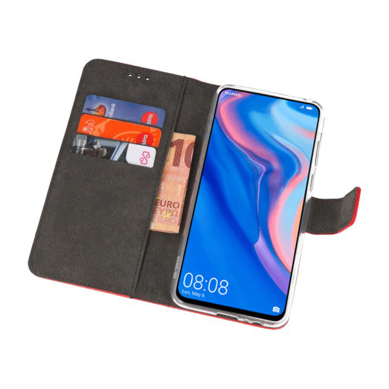 Wallet Cases Hülle für Huawei P Smart Z Red