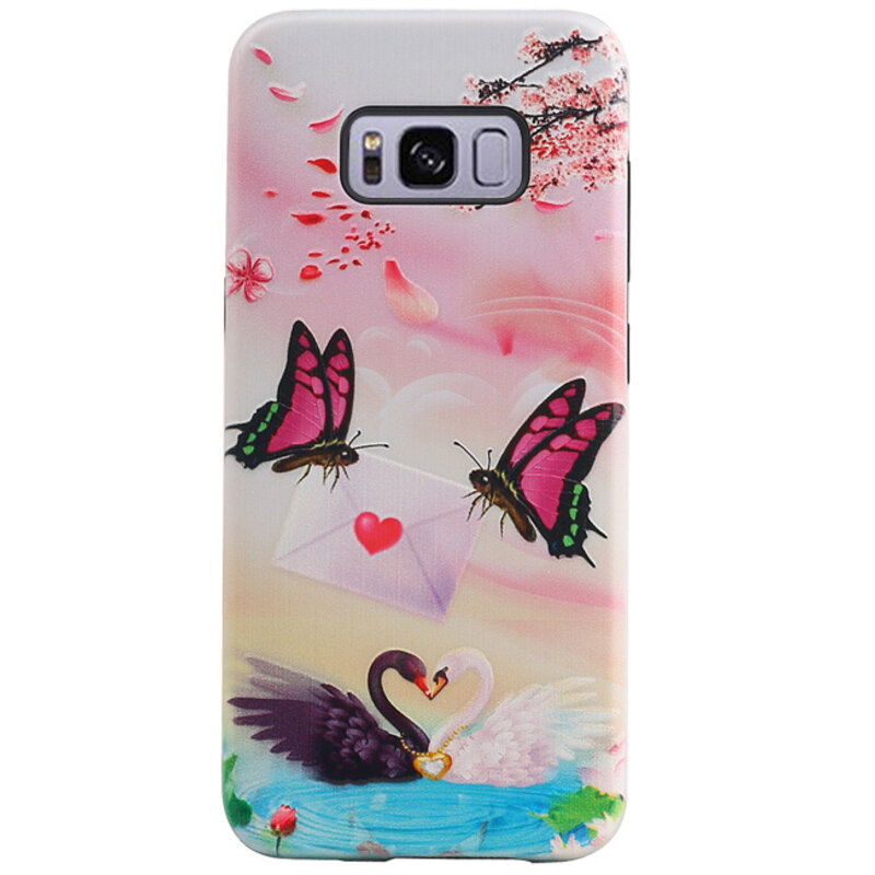 Vlinder Design Hardcase Backcover voor Samsung Galaxy S8
