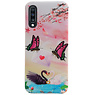 Carcasa trasera con diseño de mariposa para Samsung Galaxy A70