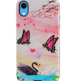Butterfly Design Hardcase Bagcover til iPhone XR
