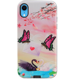 Carcasa trasera con diseño de mariposa para iPhone XR