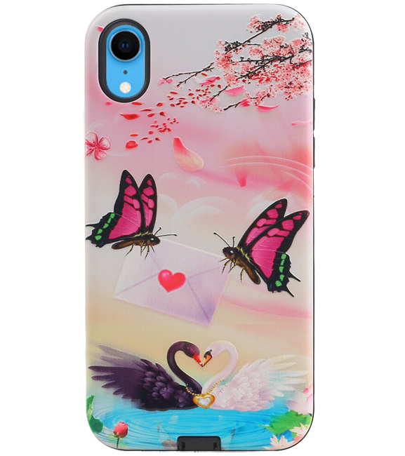 Butterfly Design Hardcase Bagcover til iPhone XR