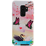 Carcasa trasera con diseño de mariposa para Samsung Galaxy S9 Plus