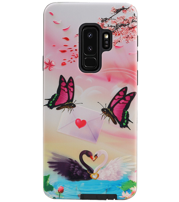 Butterfly Design Hardcase Bagcover til Samsung Galaxy S9 Plus
