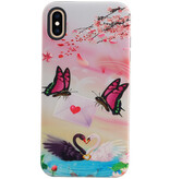 Vlinder Design Hardcase Backcover voor iPhone XS Max