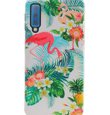 Flamingo Design Hardcase Backcover for Samsung Galaxy A7 2018