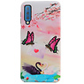 Butterfly Design Hardcase Backcover per Samsung Galaxy A7 2018