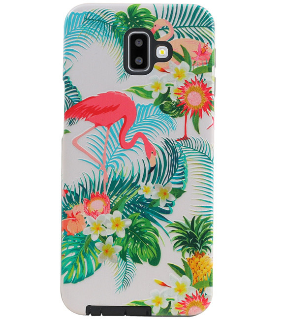 Carcasa trasera de diseño Flamingo para Samsung Galaxy J6 Plus