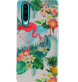 Coque arrière Flamingo Design pour Huawei P30